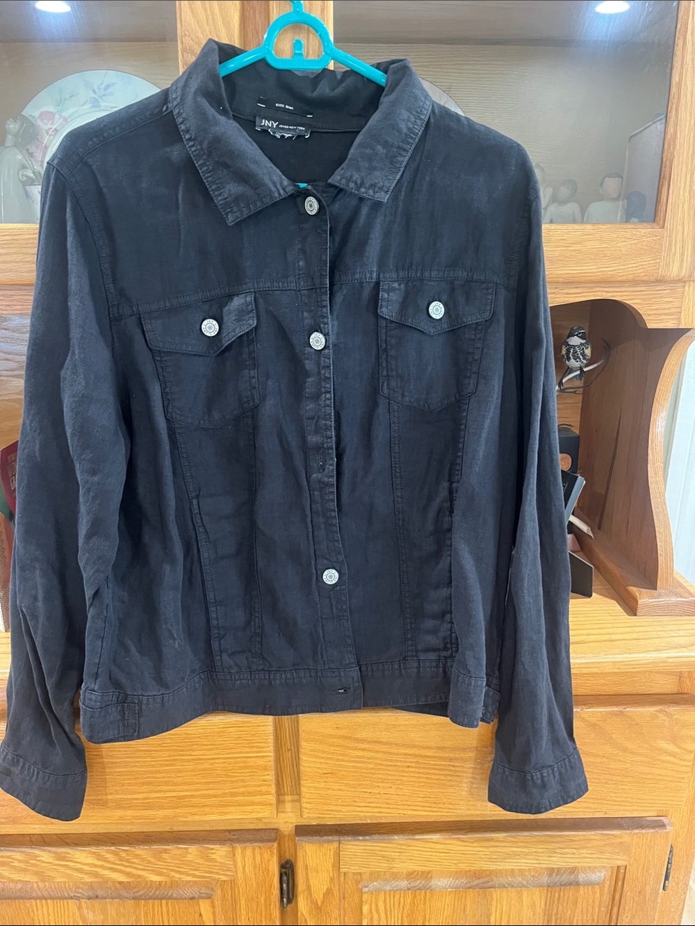 Jones New York & Company Black Women's Button-Front Jacket